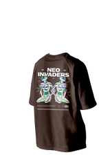 NEO INVADERS Printed Oversized Tee