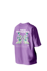 NEO INVADERS Printed Oversized Tee
