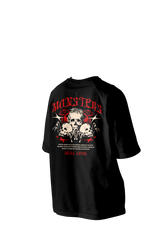 Monsters Skull Apprl Printed Oversized Tee