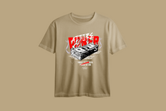 Attire Power Printed Oversized Tee