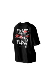 Move with Flow Printed Oversized Tee