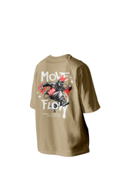 Move with Flow Printed Oversized Tee