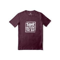Think Outside The Box Regular Printed Tee