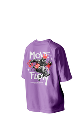 Move with Flow Printed Oversized Tee