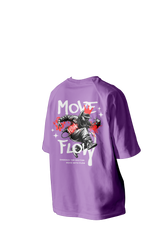 Move with Flow Printed Oversized Tee