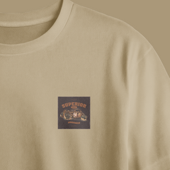 Superior Chest Printed Oversized Tee