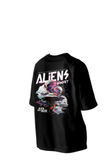 Aliens Exist Printed Oversized Tee