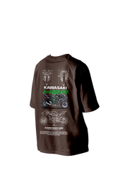 KAWASAKI H2R " Let's the good times roll " Printed Oversized Tee