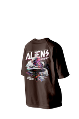Aliens Exist Printed Oversized Tee
