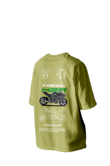 KAWASAKI H2R " Let's the good times roll " Printed Oversized Tee