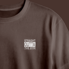 Straight Outta The Gym Printed Oversized Tee