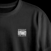 Straight Outta The Gym Printed Oversized Tee