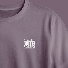 Straight Outta The Gym Printed Oversized Tee