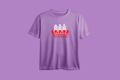 Never did No Harm Printed Oversized Tee