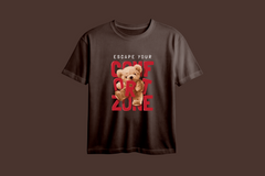 Escape your Comfort Zone Printed Oversized Tee