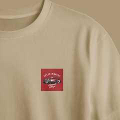 Speed Maniac Chest Printed Oversized Tee