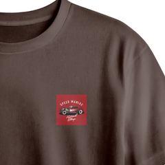 Speed Maniac Chest Printed Oversized Tee