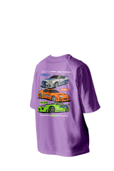 Skyline Cars Printed Oversize Tee