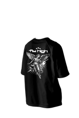 Fly high Angel Printed Oversized Tee