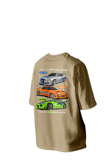 Skyline Cars Printed Oversize Tee