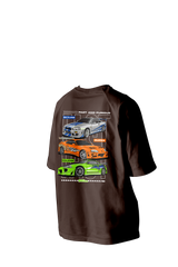 Skyline Cars Printed Oversize Tee