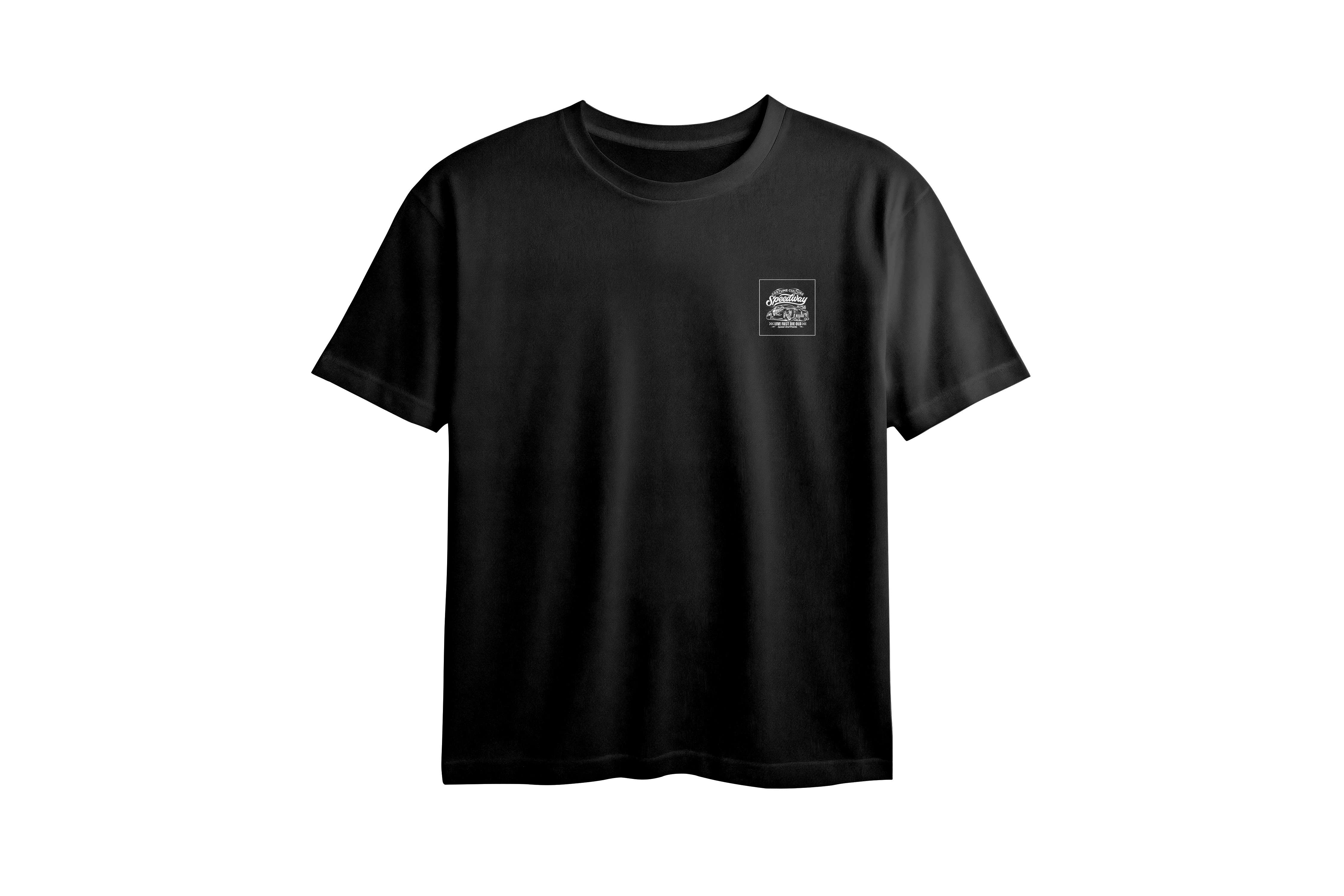 Speedway Chest Printed Oversized Tee
