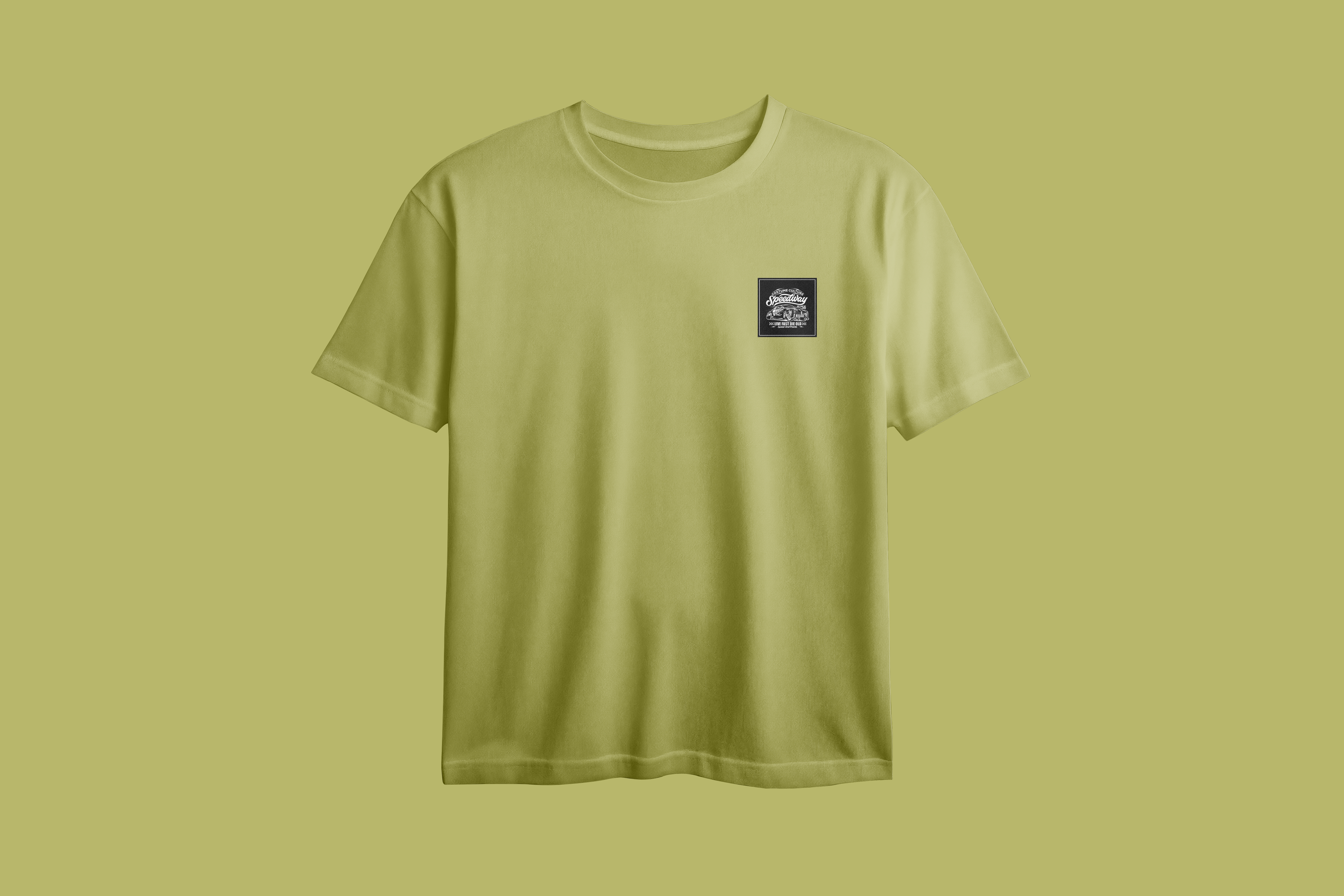 Speedway Chest Printed Oversized Tee