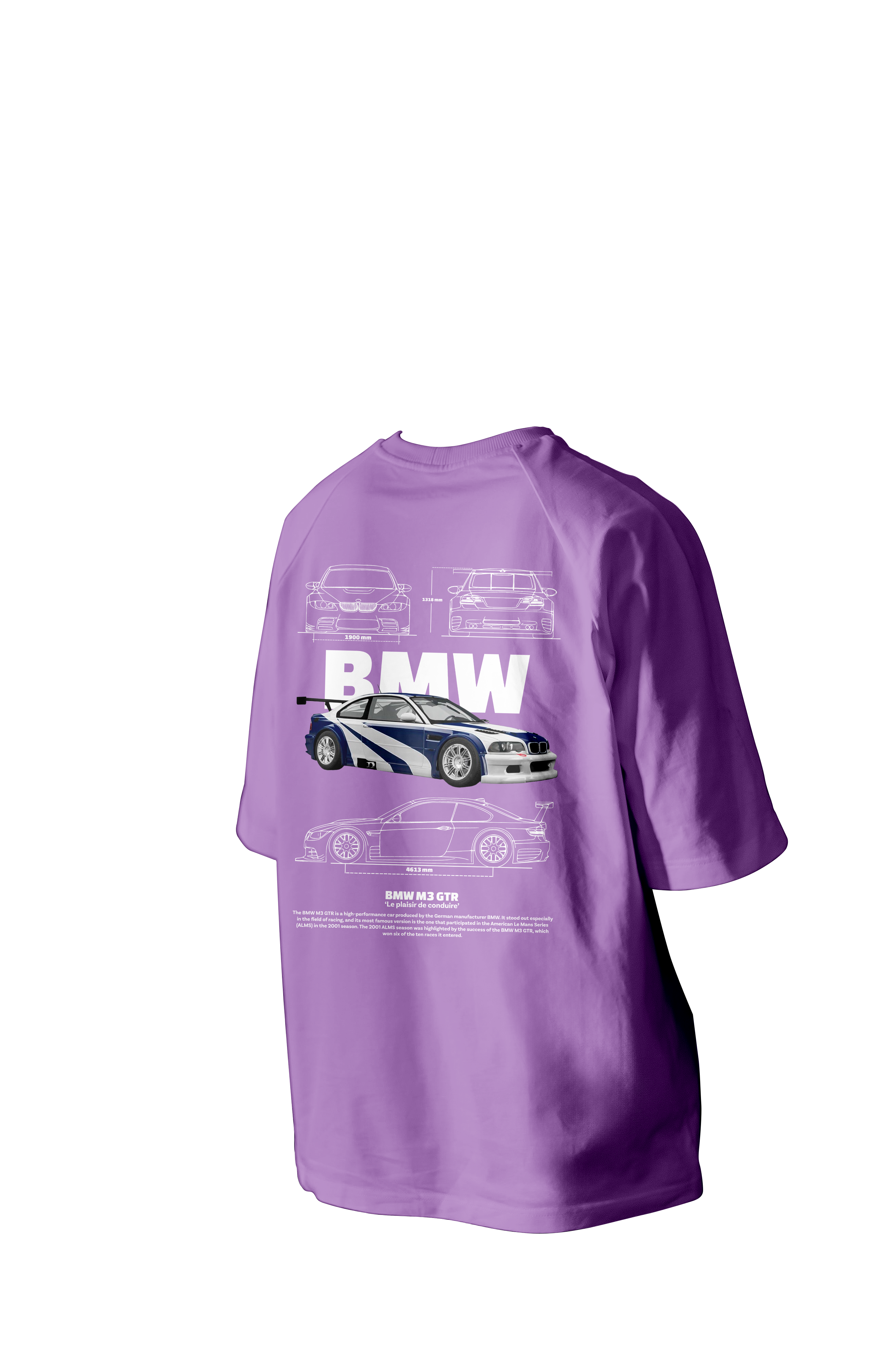 BMW M3 GTR Printed Oversized Tee
