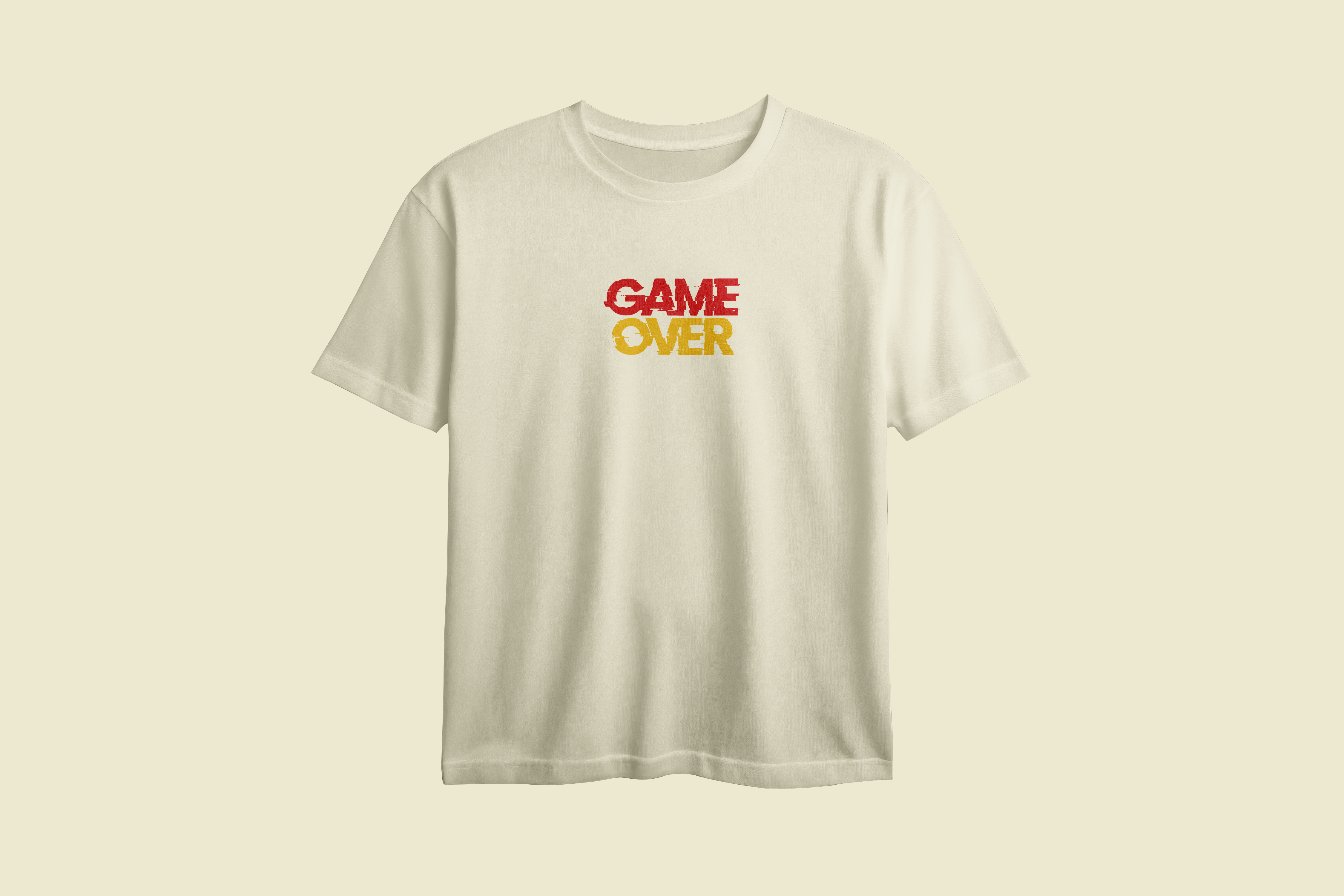 Game Over Printed Oversized Tee