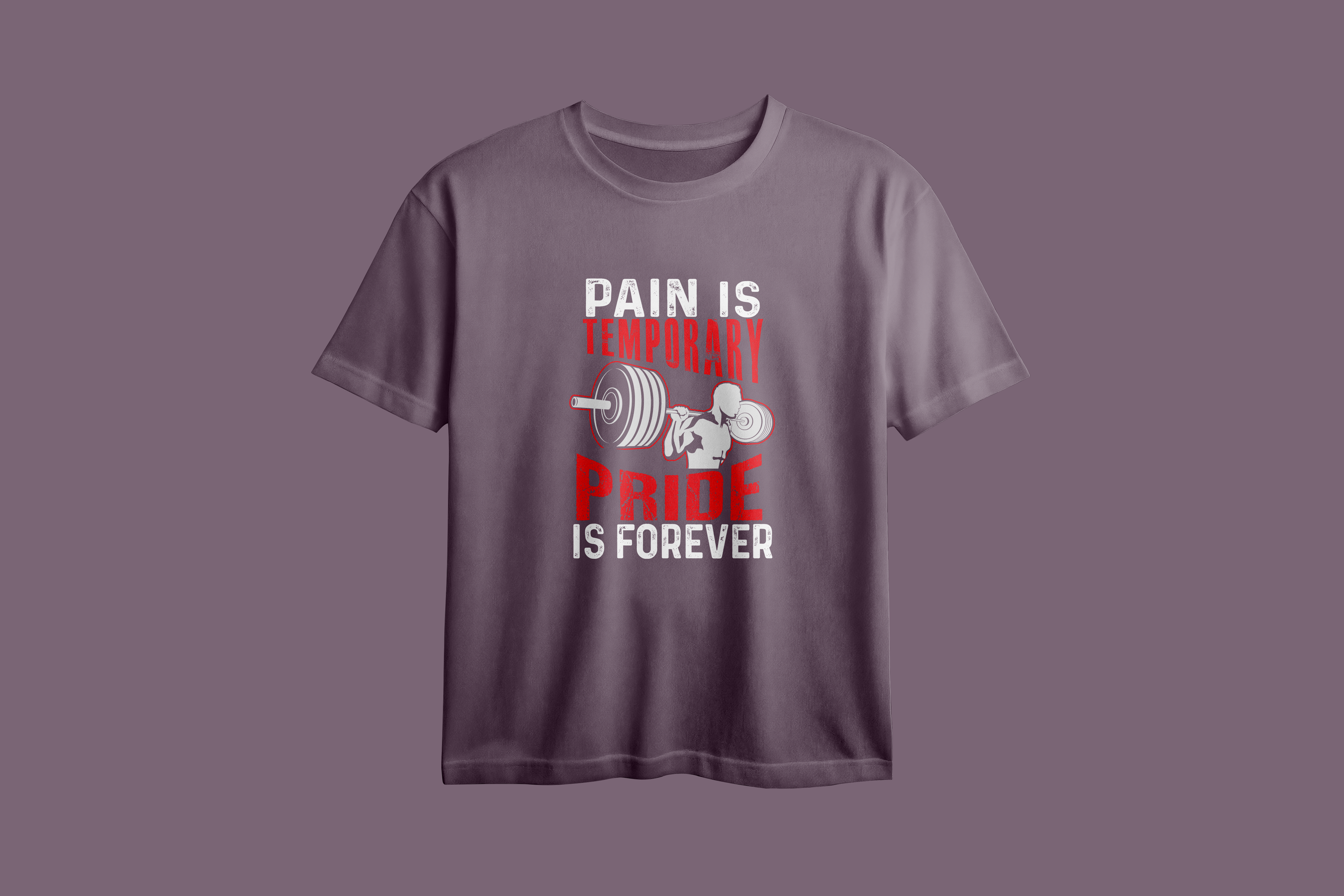 Pain is Temporary Pride is forever Printed Oversized Tee