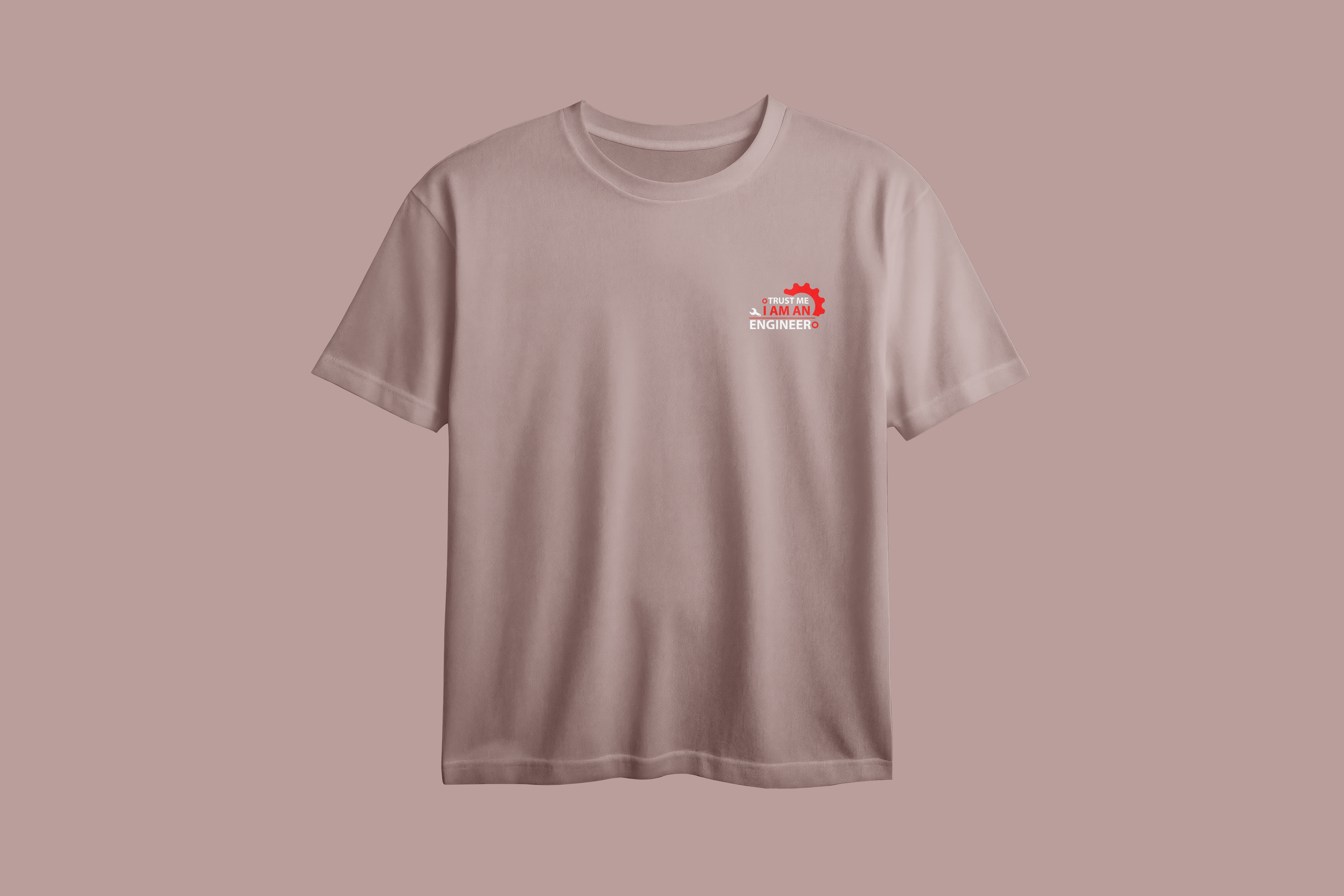 Trust Me I'm An Engineer Oversized Chest Printed T-Shirt
