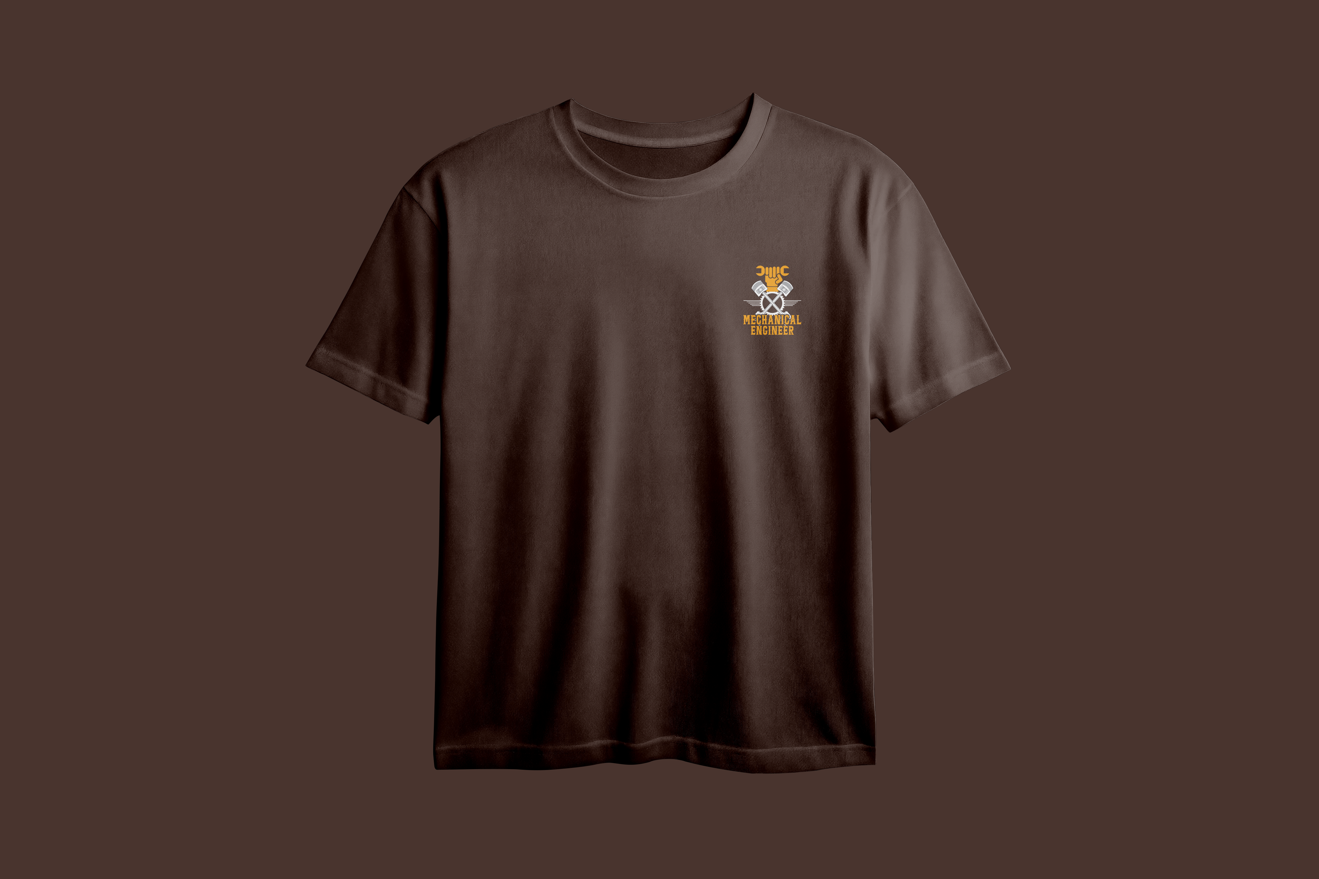 Mechanical Engineer Oversized Chest Printed T-Shirt