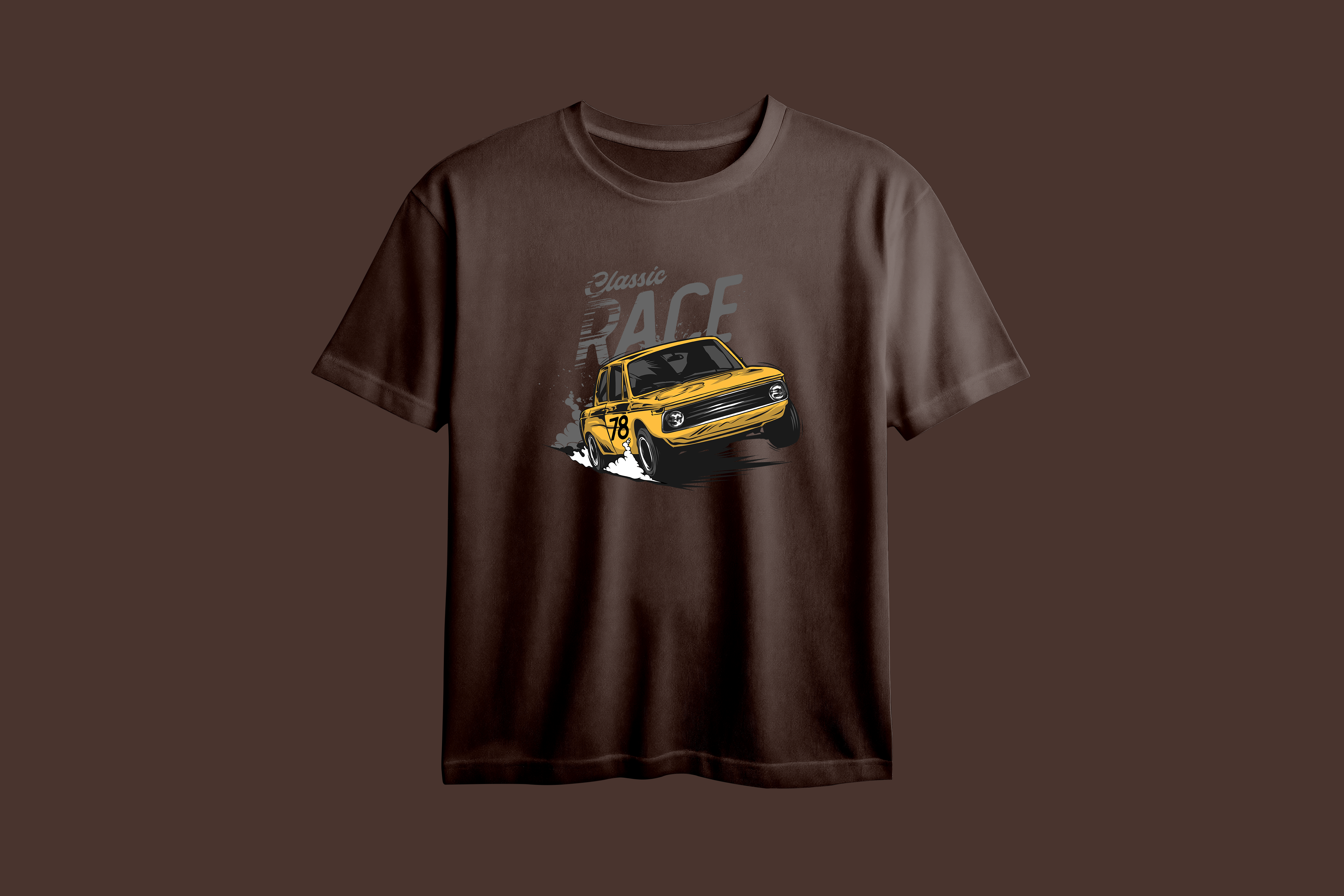Classic Race Printed Oversized Tee