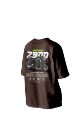 KAWASAKI Z900 Metallic Spark Black Printed Oversized Tee