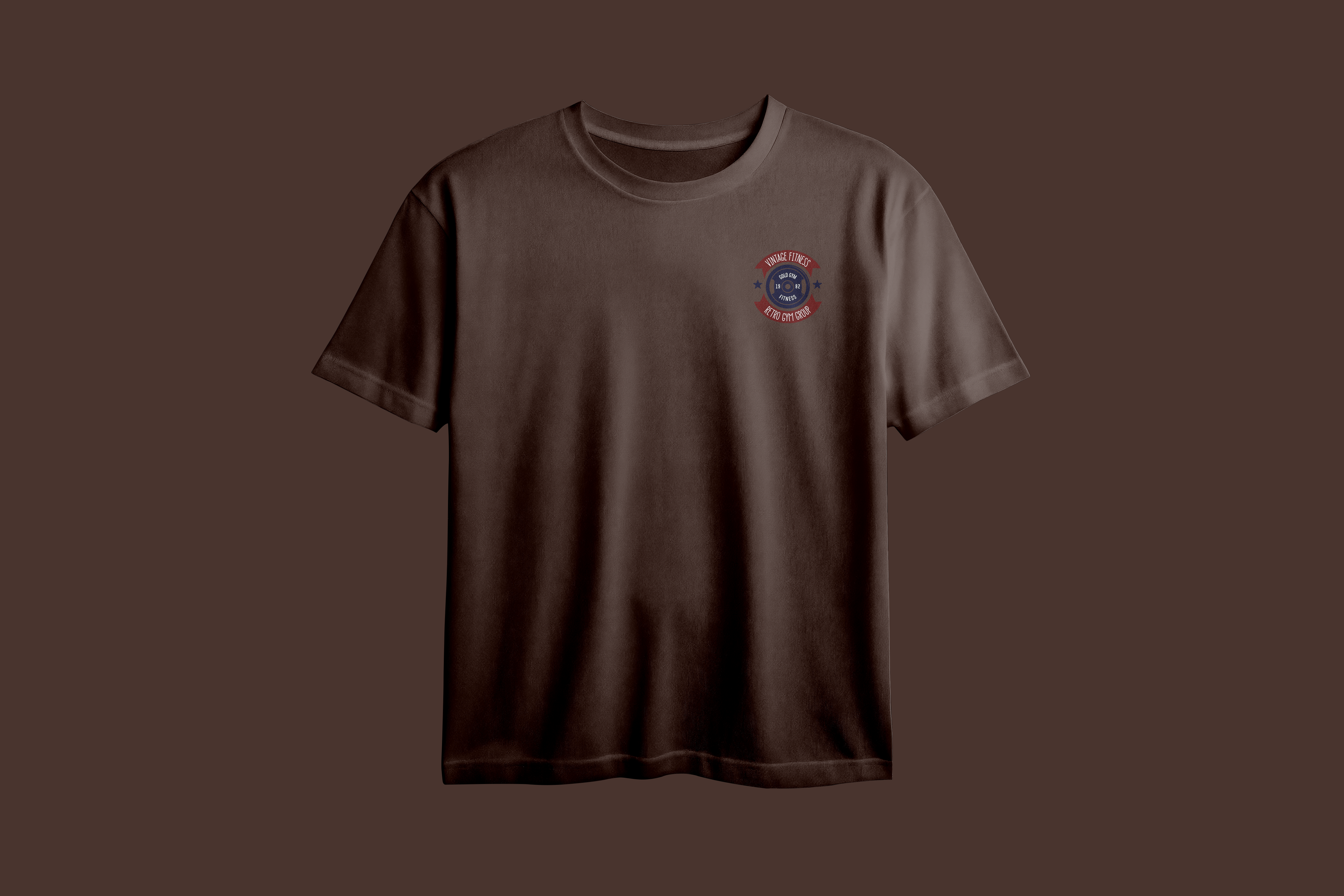 Vintage Fitness Printed Oversized Tee