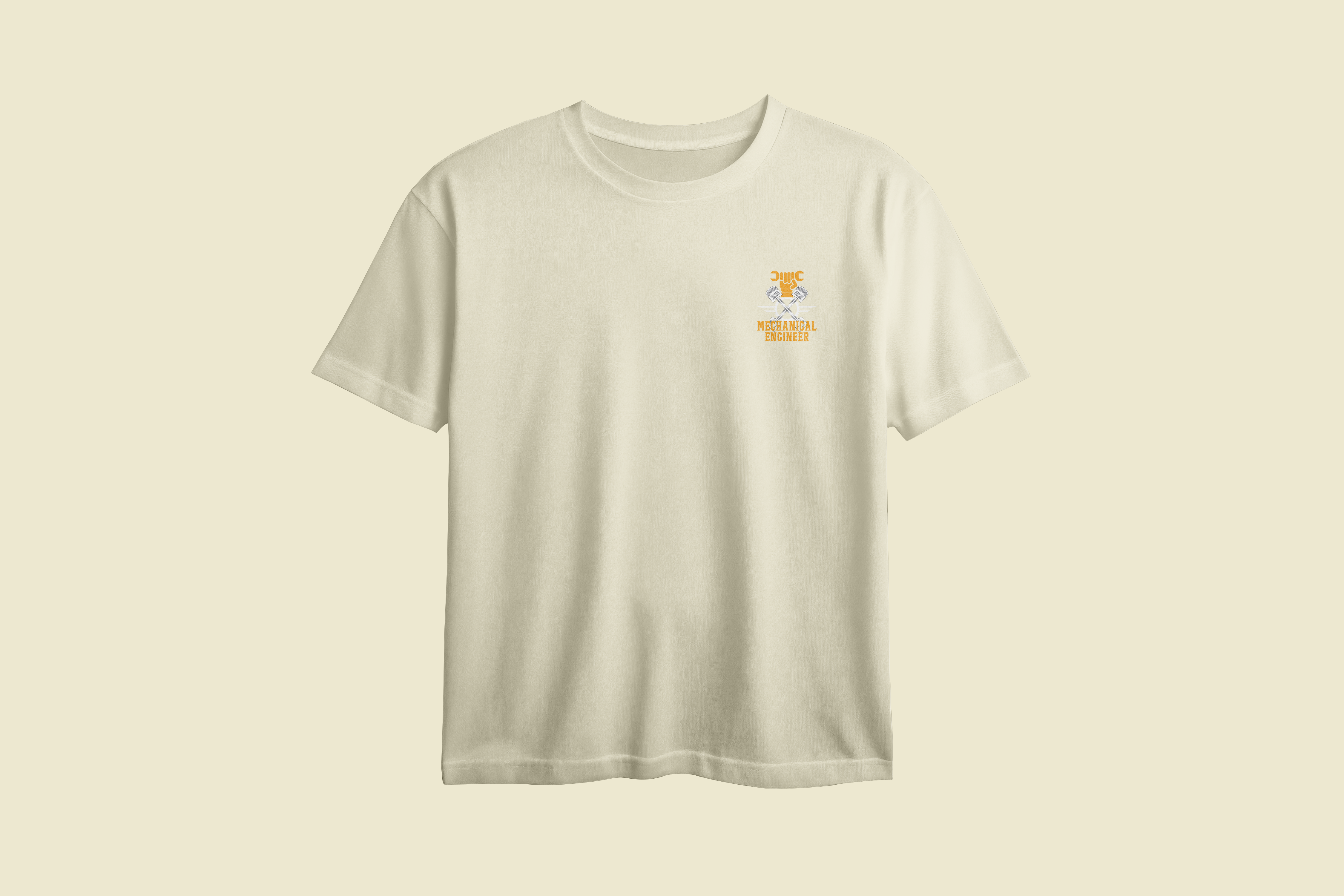 Mechanical Engineer Oversized Chest Printed T-Shirt