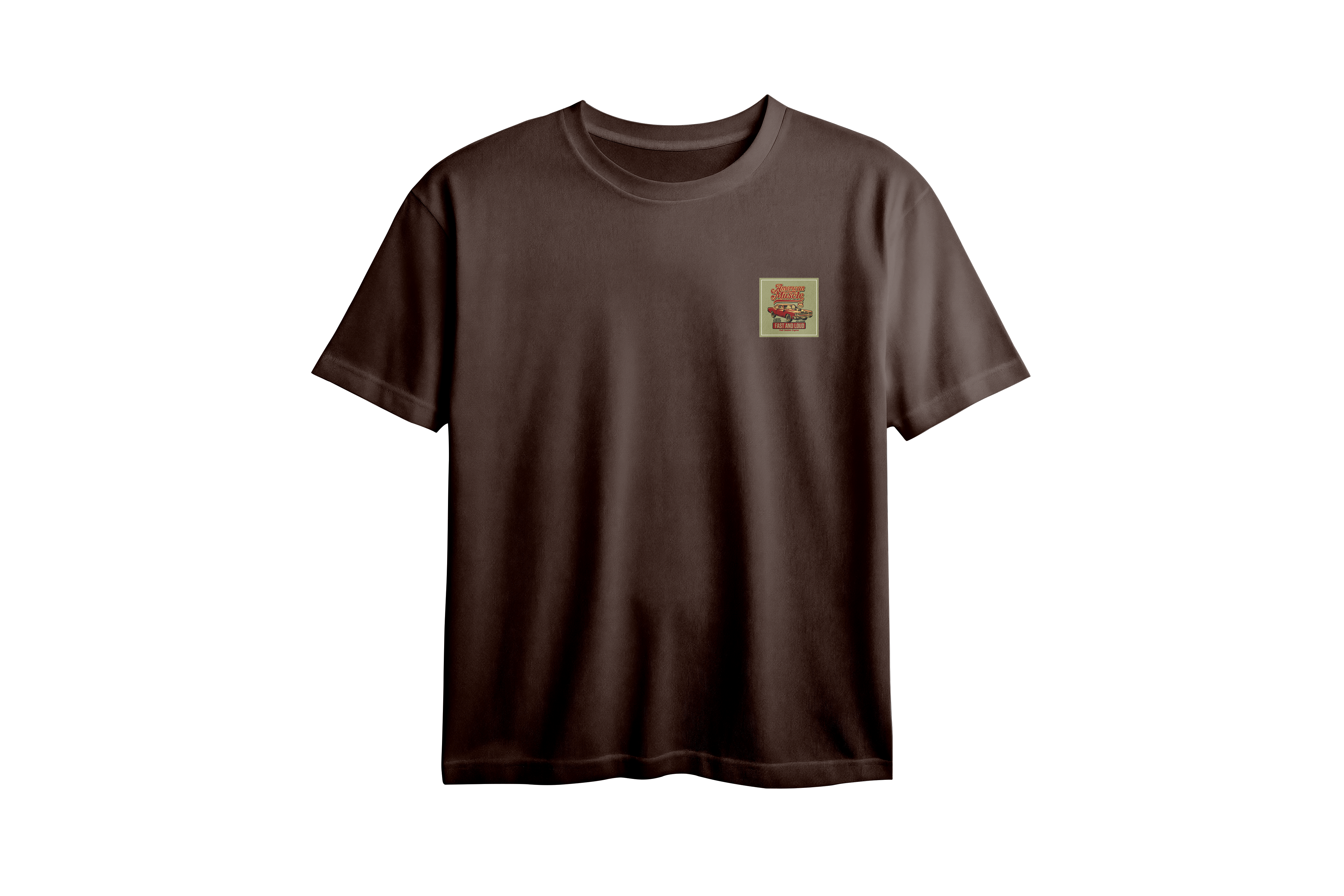 American Muscle Chest Printed Oversized Tee