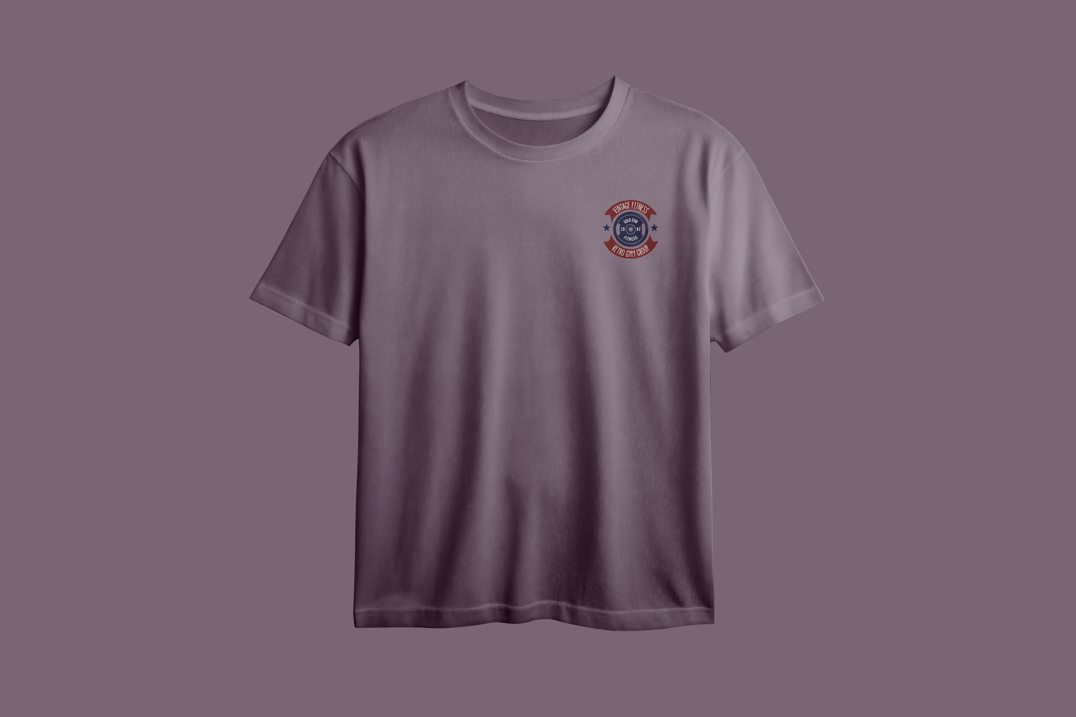 Vintage Fitness Printed Oversized Tee