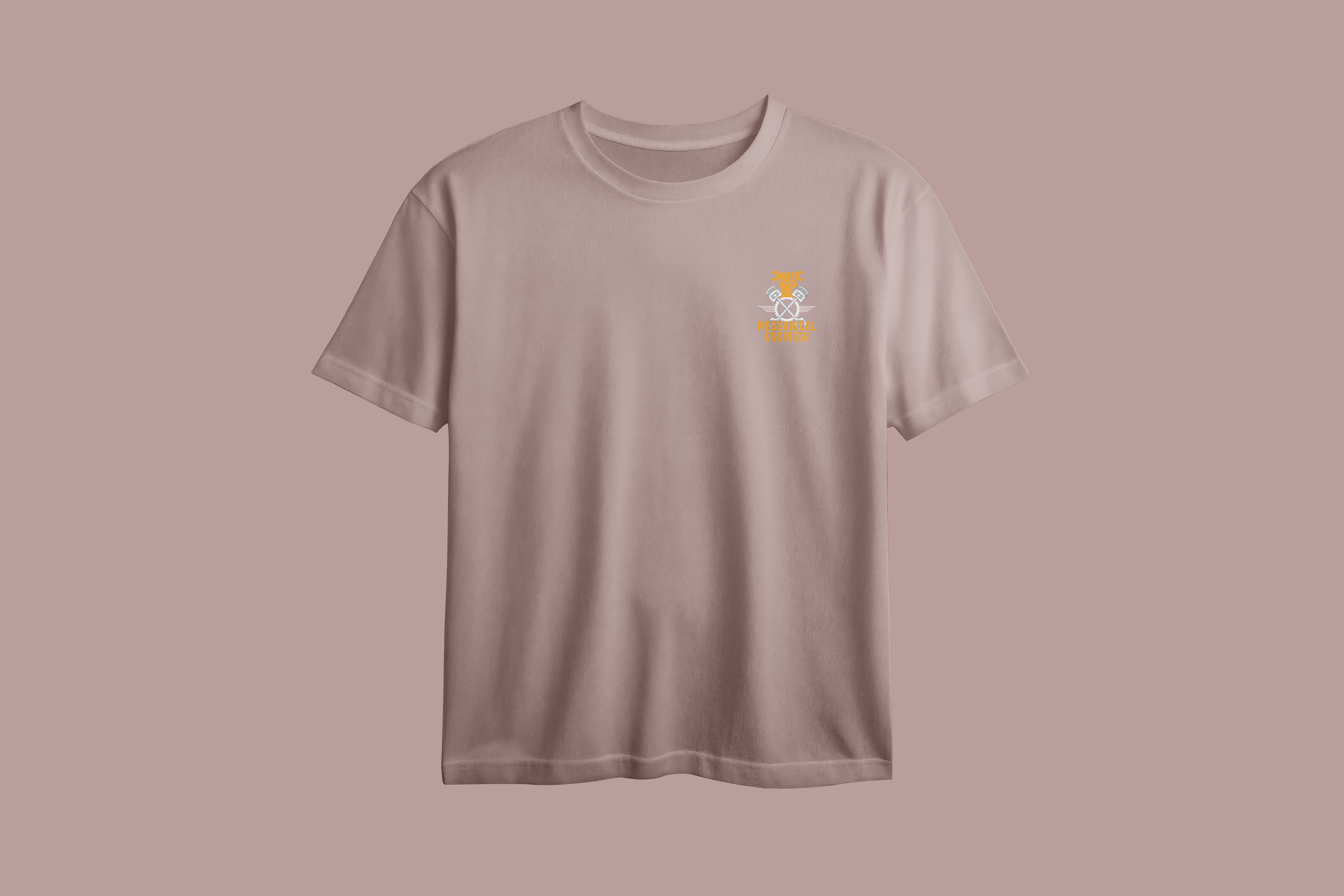 Mechanical Engineer Oversized Chest Printed T-Shirt