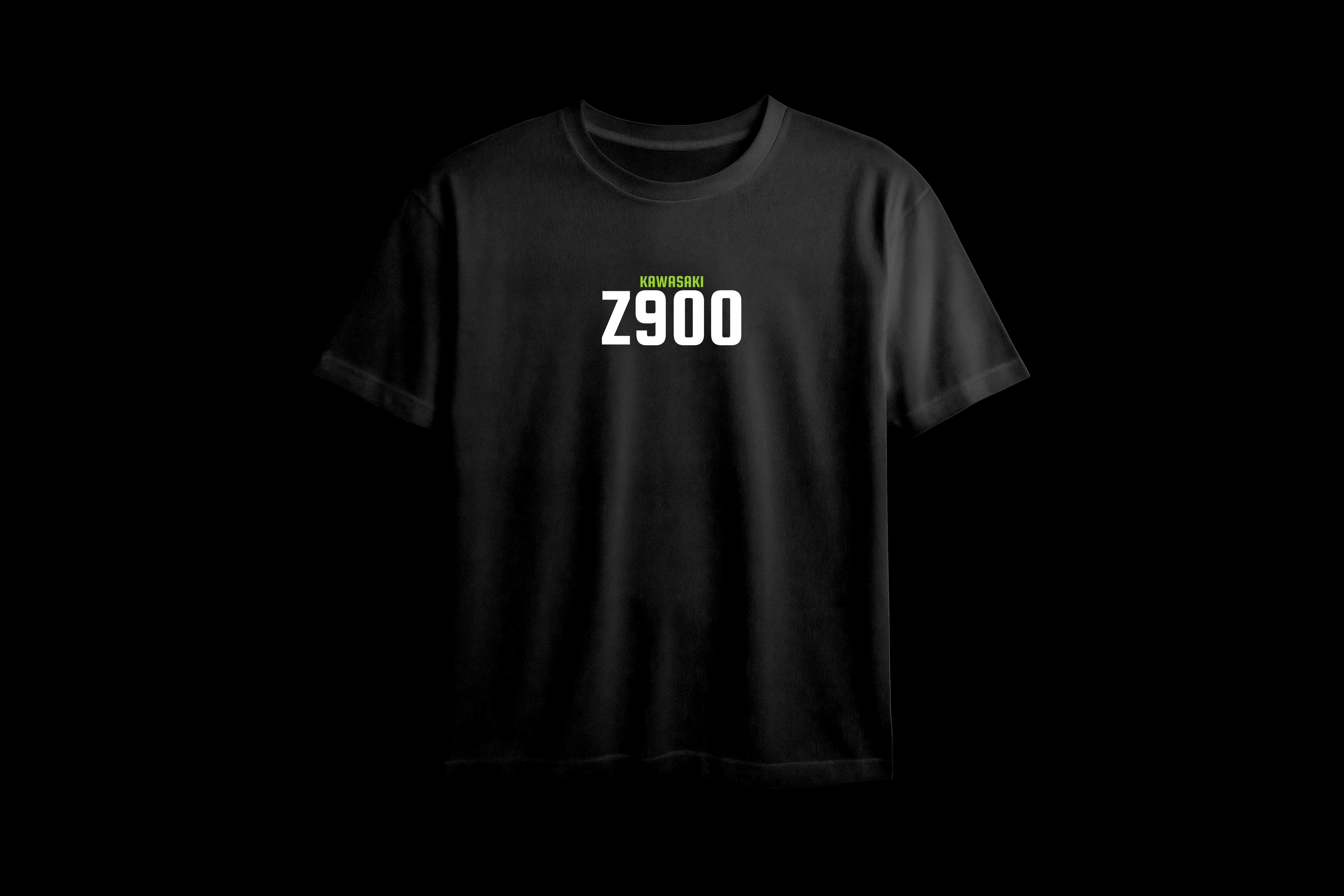 KAWASAKI Z900 Metallic Spark Black Printed Oversized Tee