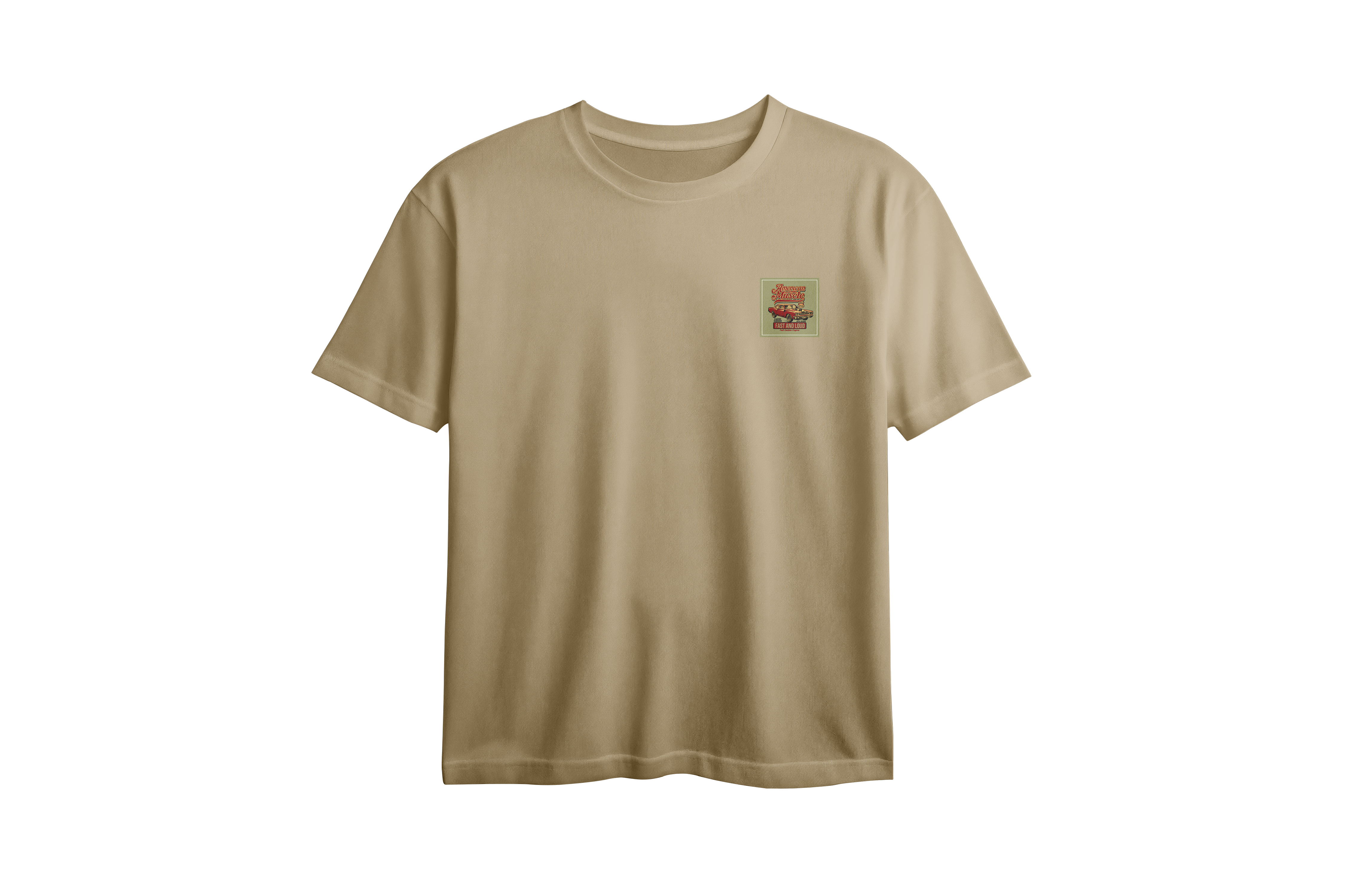 American Muscle Chest Printed Oversized Tee