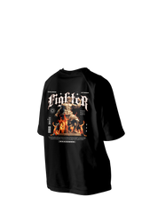 Fighter Printed Oversized Tee