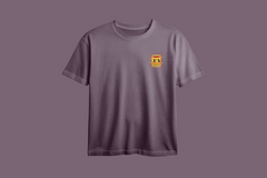 Warning! to Avoid Injury Oversized Chest Printed T-Shirt