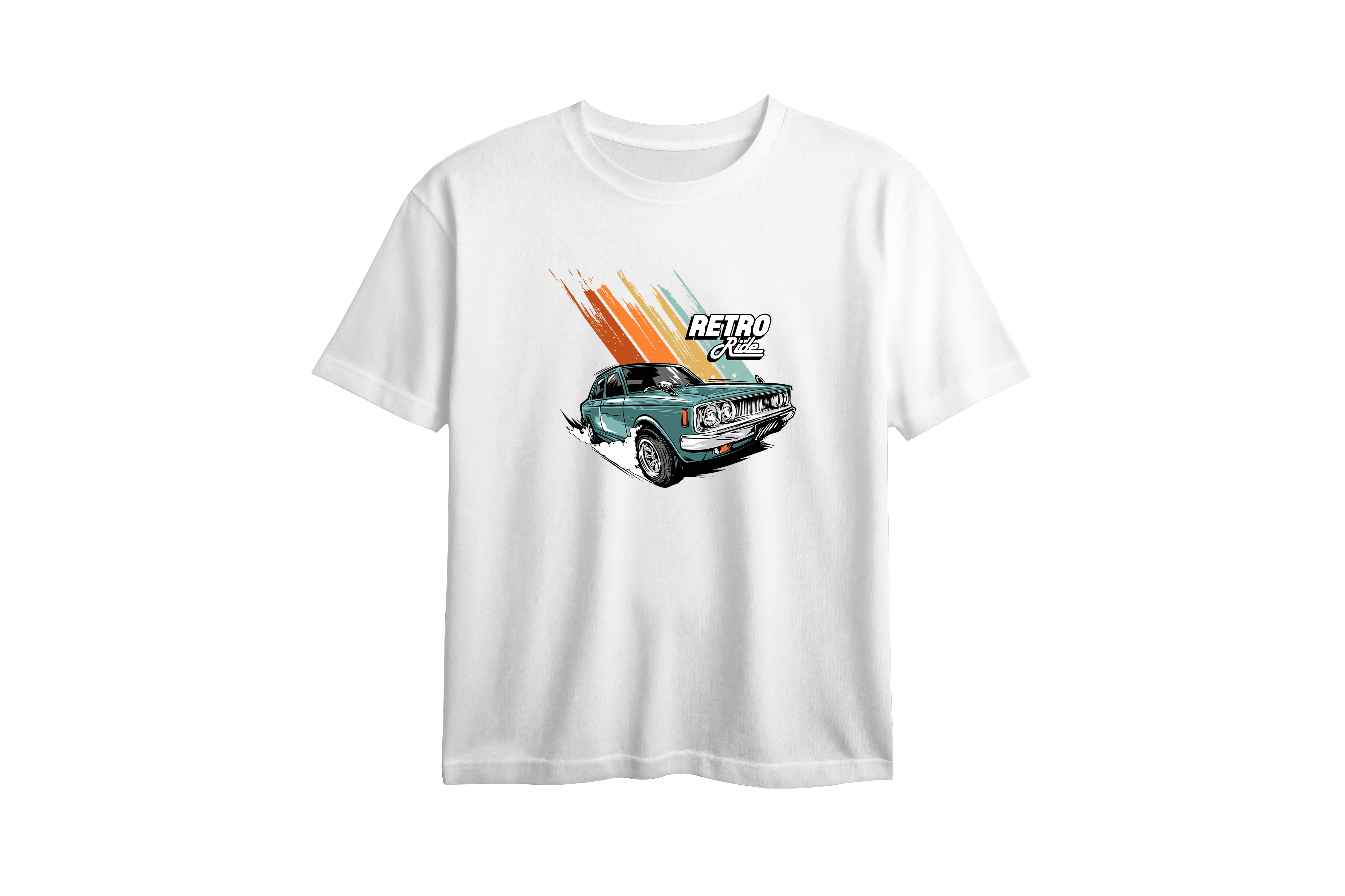 Retro Ride Printed Oversized Tee