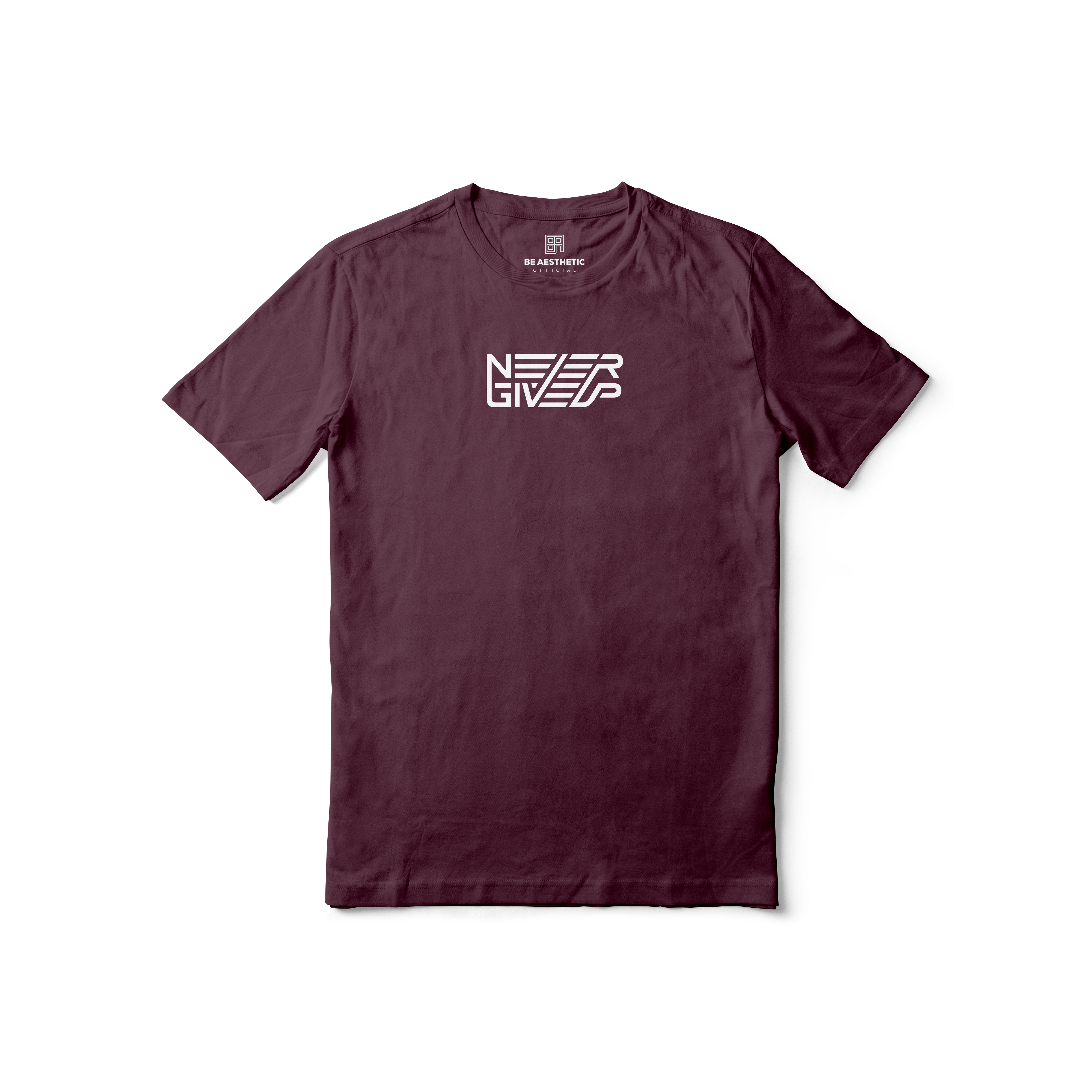 Never Giveup Regular Printed Tee