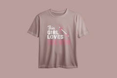This Girl Loves The Gym Printed Oversized Tee