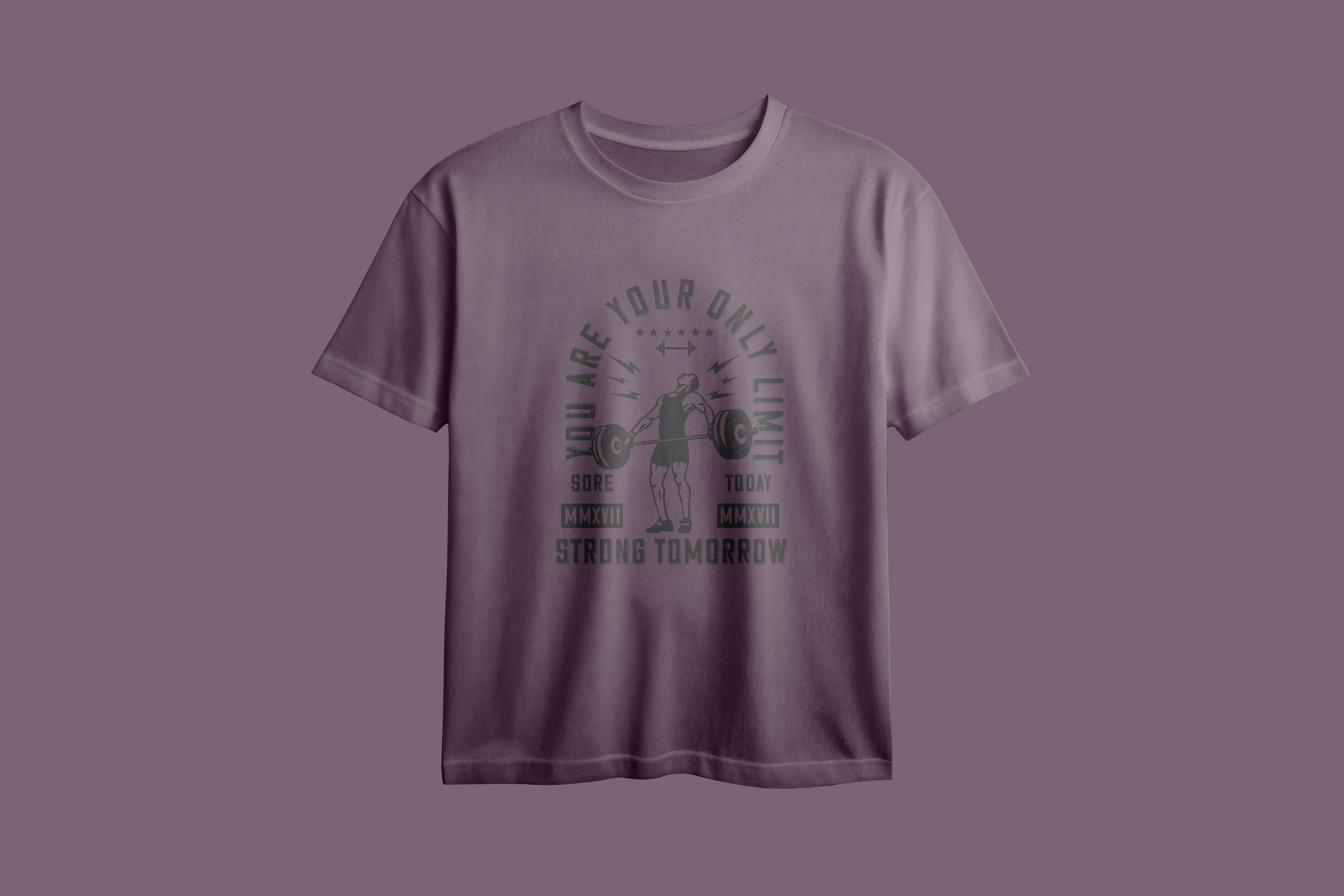 You Are Your Only Limit Printed Oversized Tee