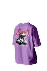 Brave Soul Printed Oversized Tee