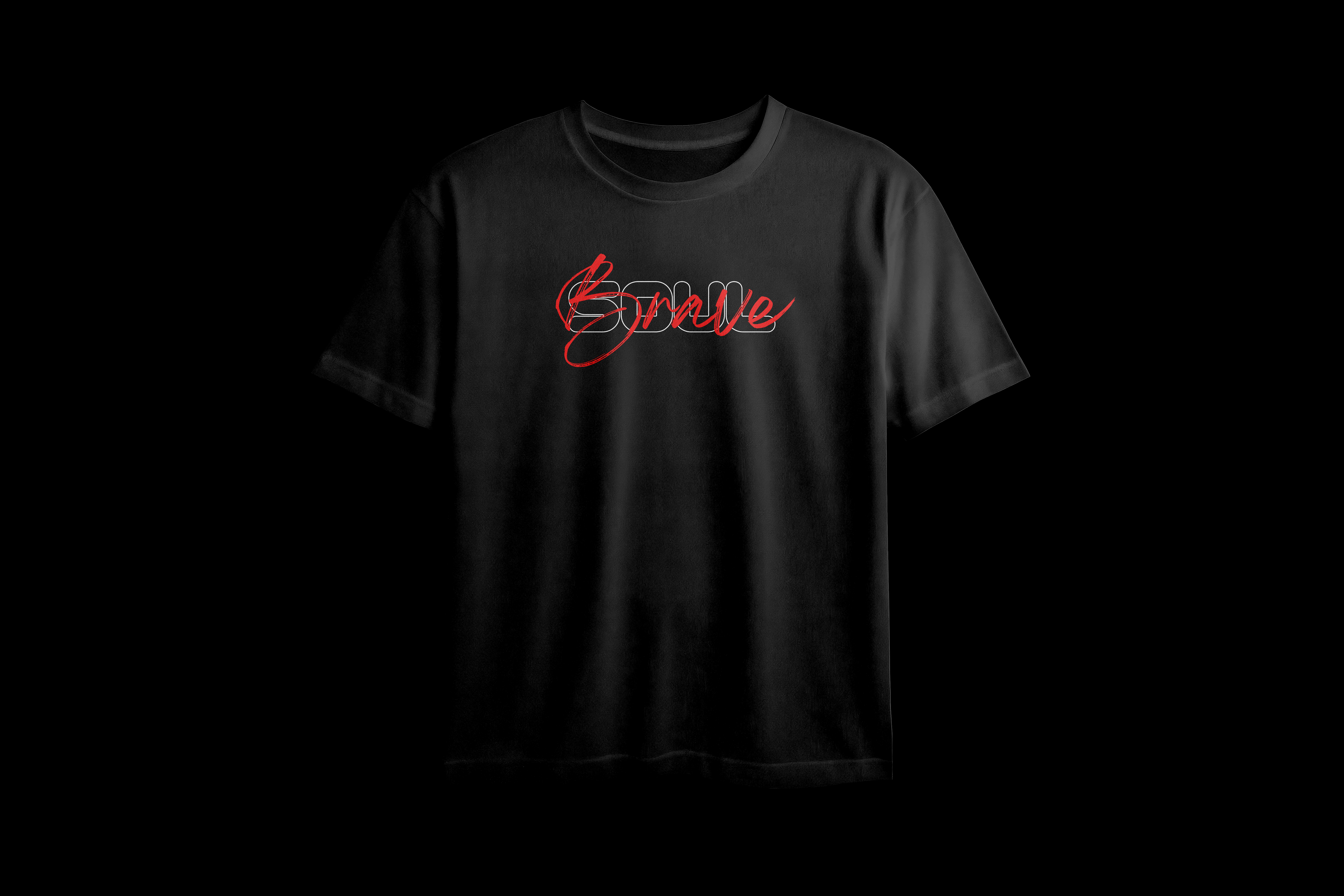 Brave Soul Printed Oversized Tee