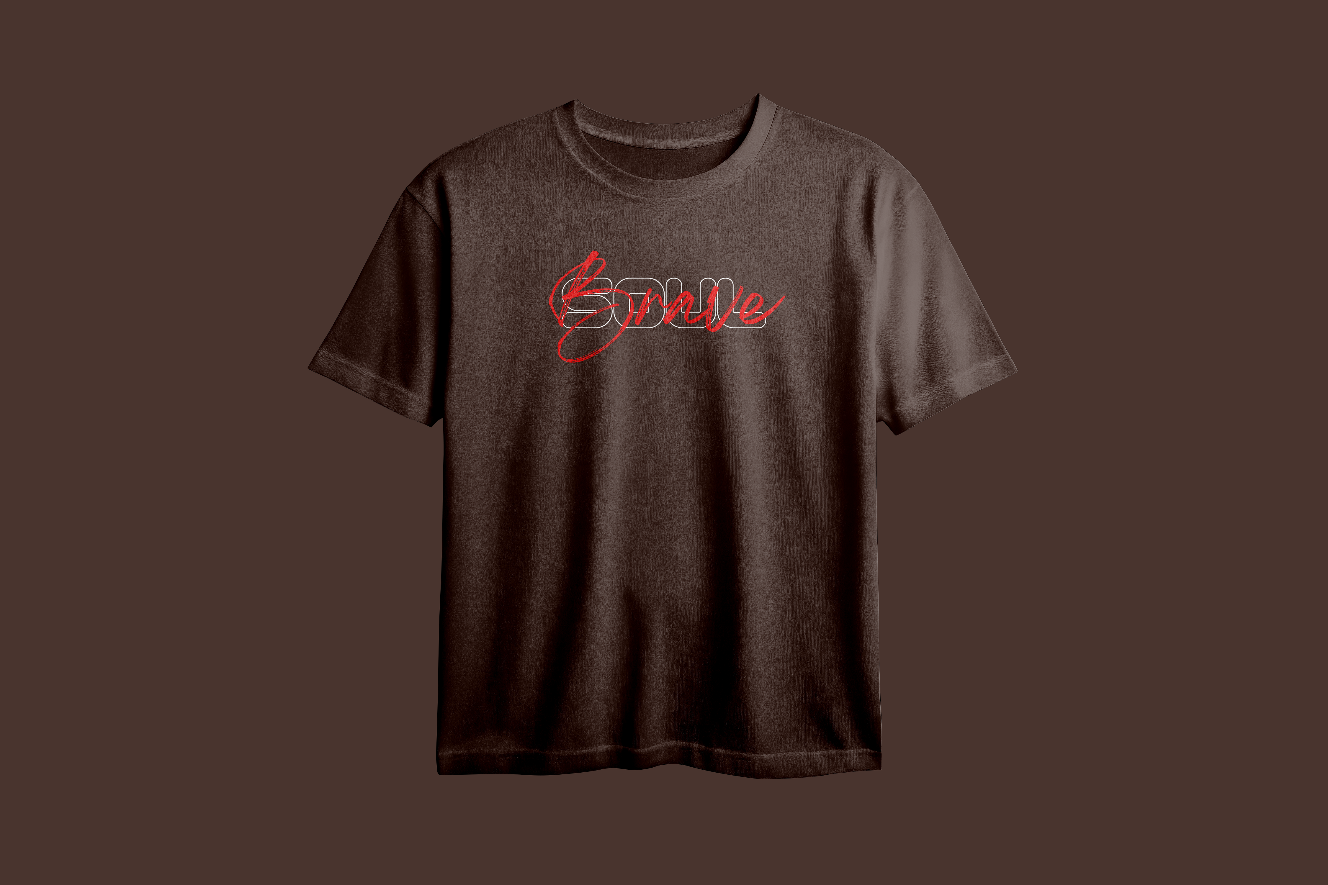 Brave Soul Printed Oversized Tee
